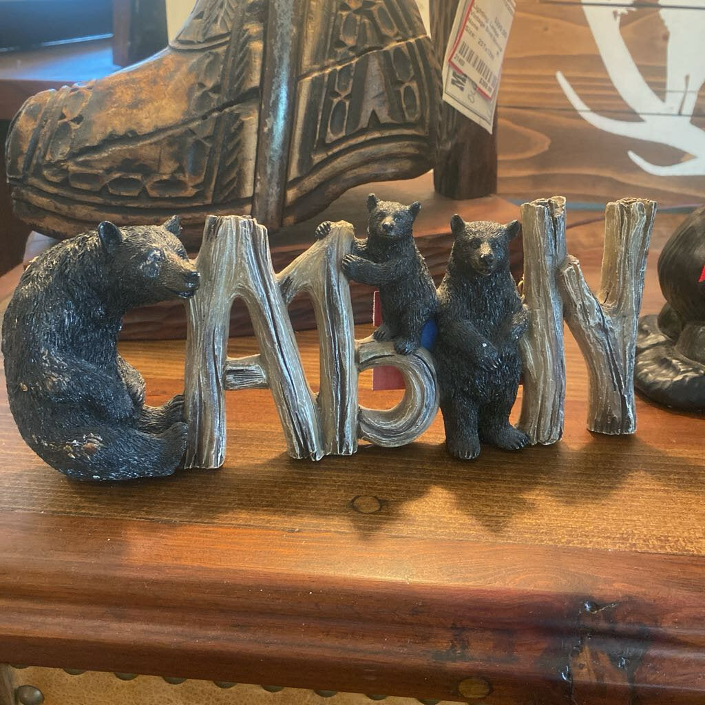 Cabin Bear Sign