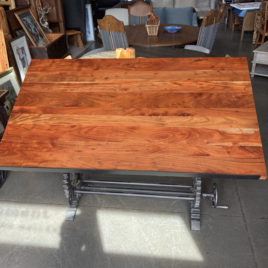 Rustic Deco Industrial Adjustable Height Drafting Desk