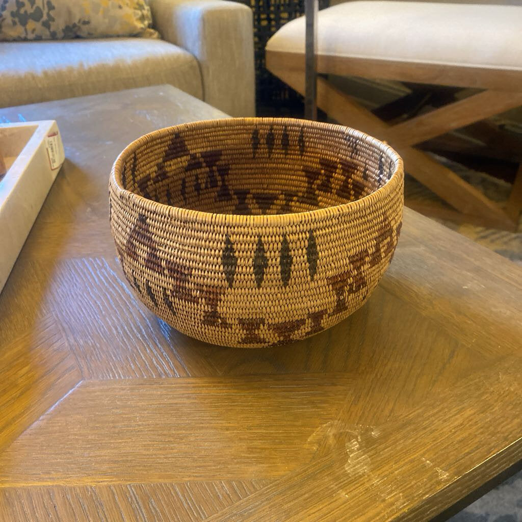 Vintage Washoe Indian Basket c1910