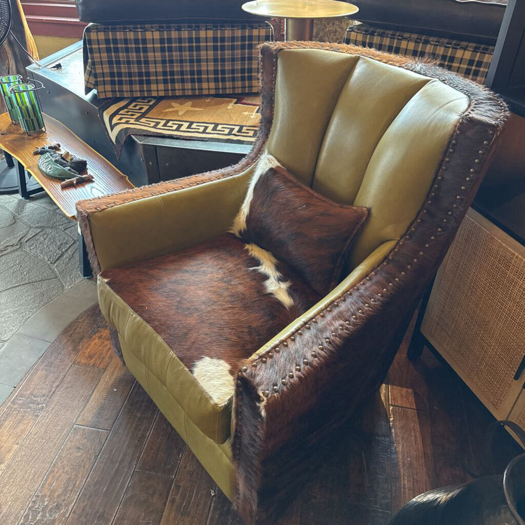Custom Leather And Hide Chair