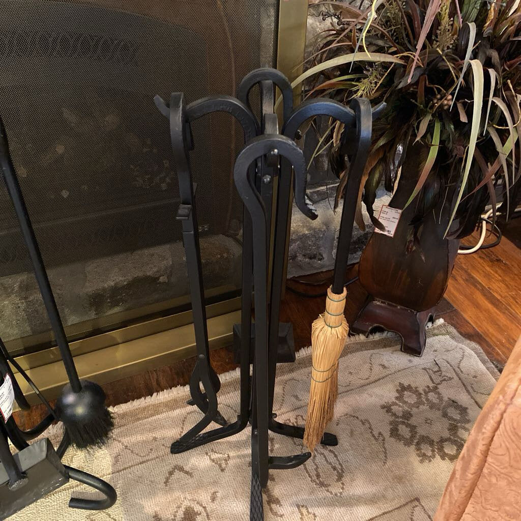 Iron Fireplace Tool Set