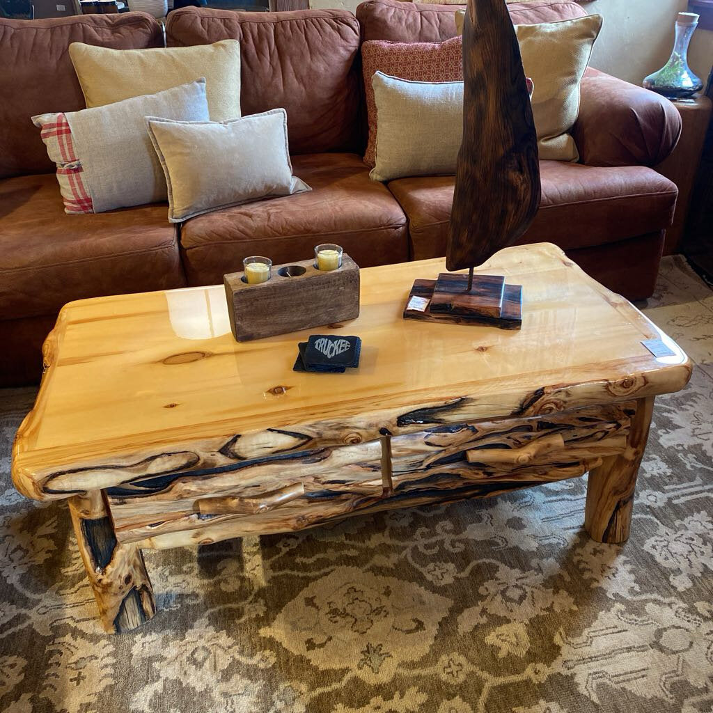 Lodge Pole Pine Coffee Table