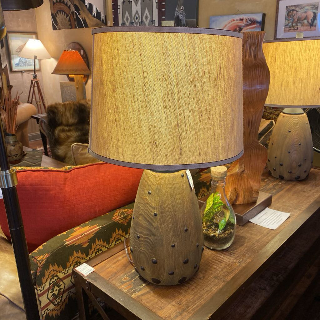 Wood Base Lamp - Set of 2