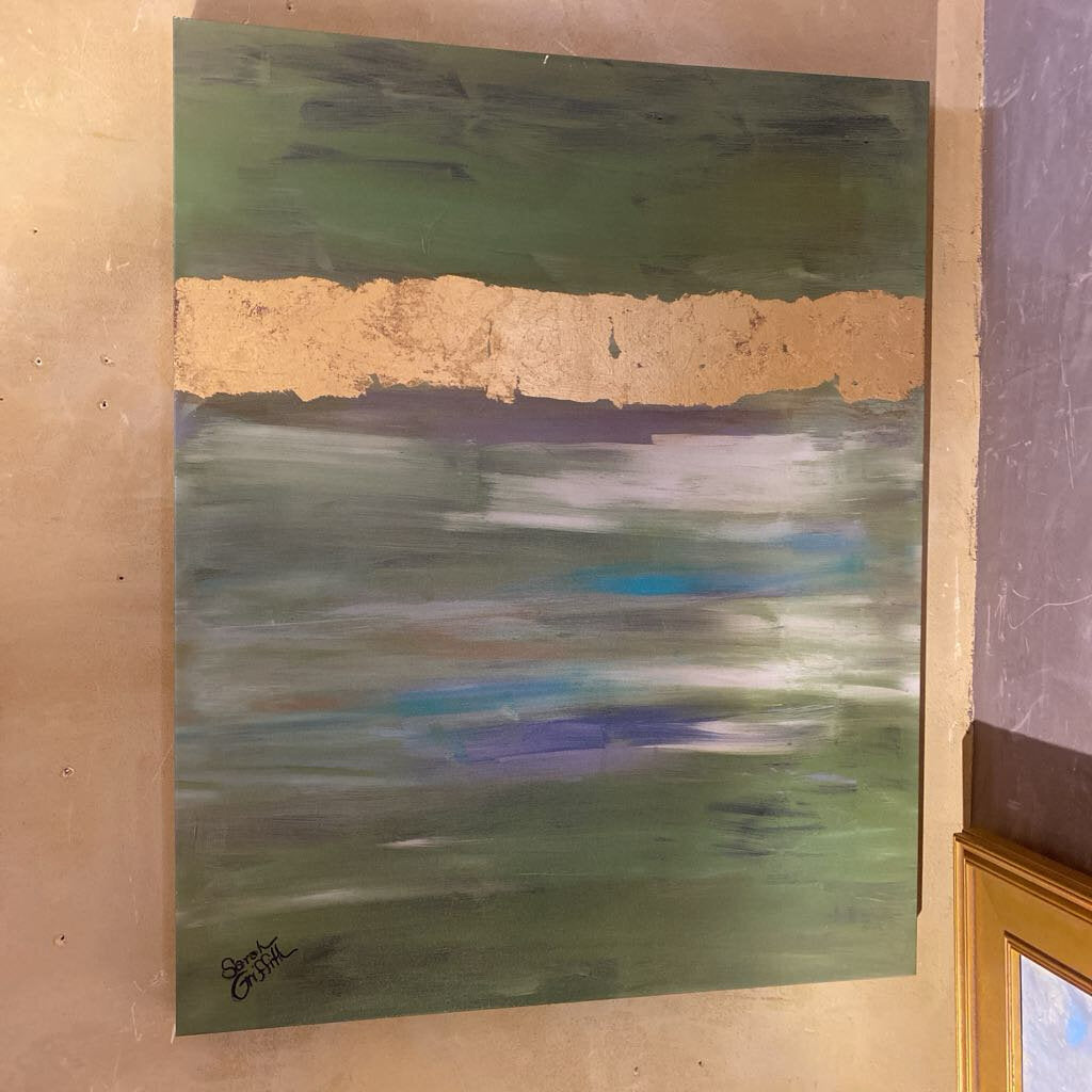 Sage & Gold Swipe I