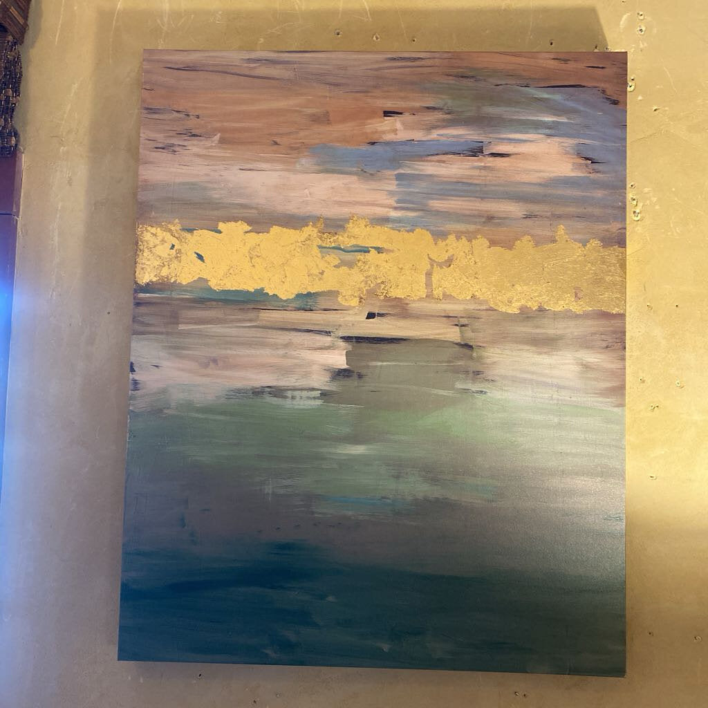 Sage & Gold Swipe II