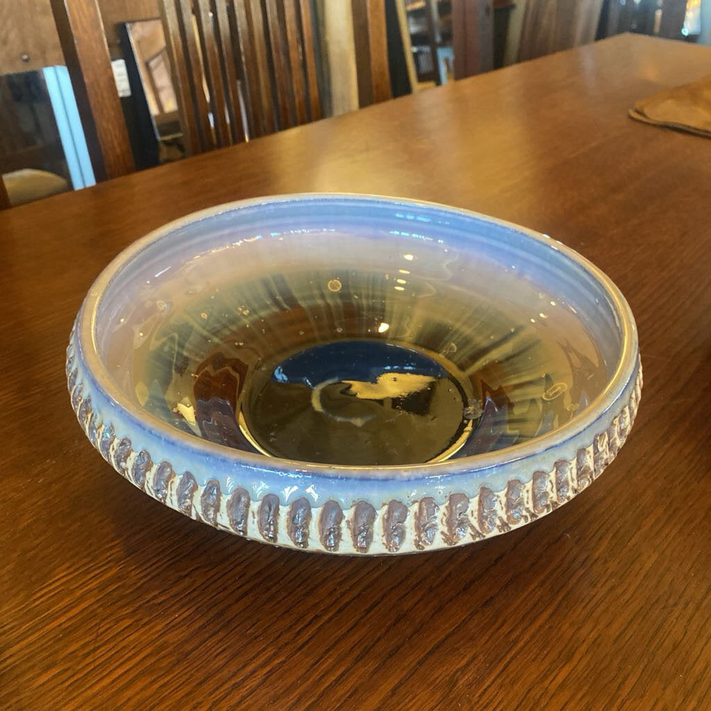 Zinc Crystalline Fruit Bowl