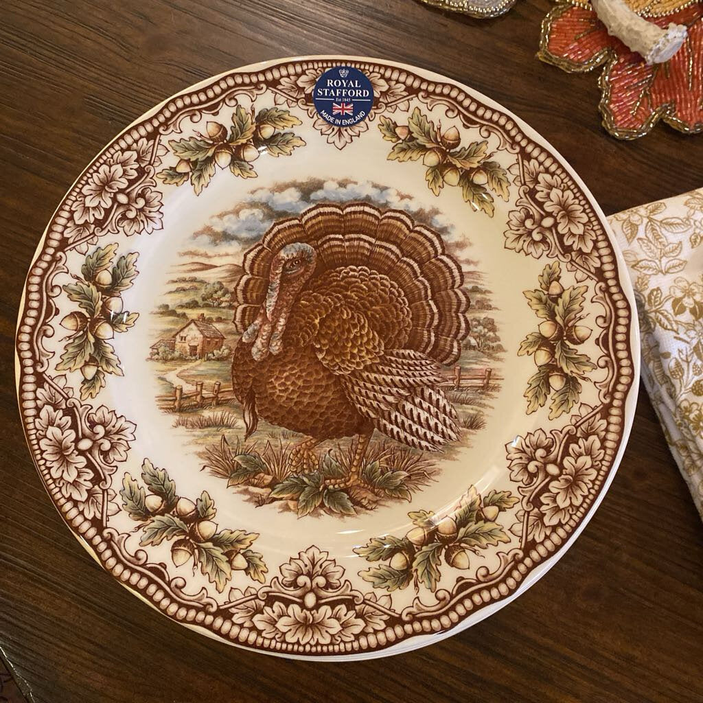 Royal Stafford Homeland Turkey Dinner Plates
