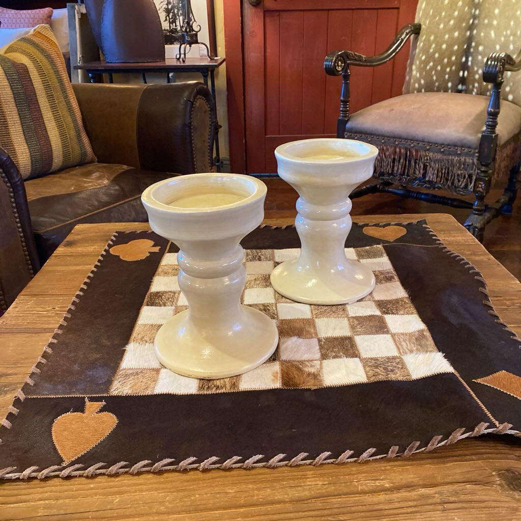 Pottery Barn Candle Holders - Set of 2