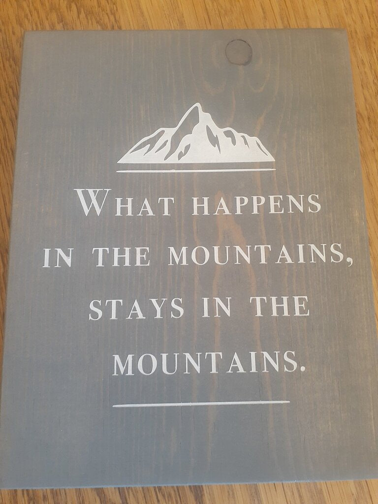 What Happens...Stays...Art Sign