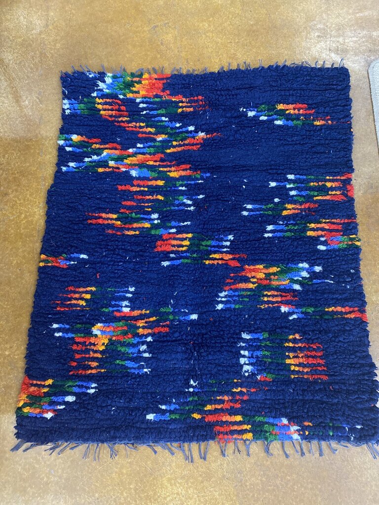 Handmade Rug Repurposed from Pendleton Blankets by Kelly Hechinger