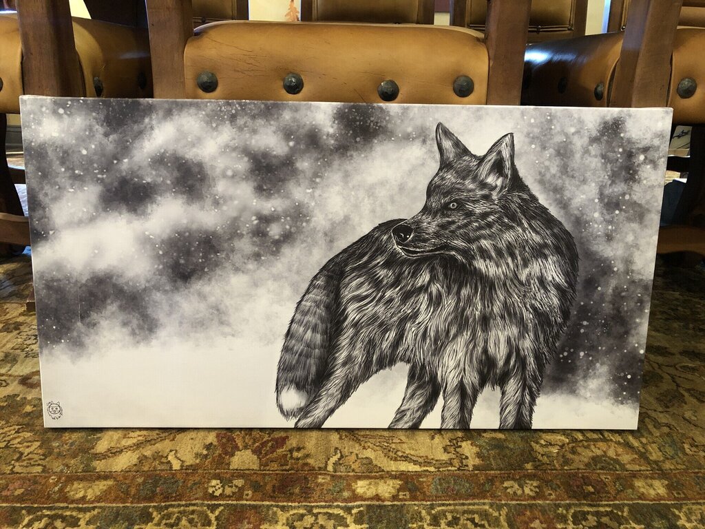 Coyotes On Canvas