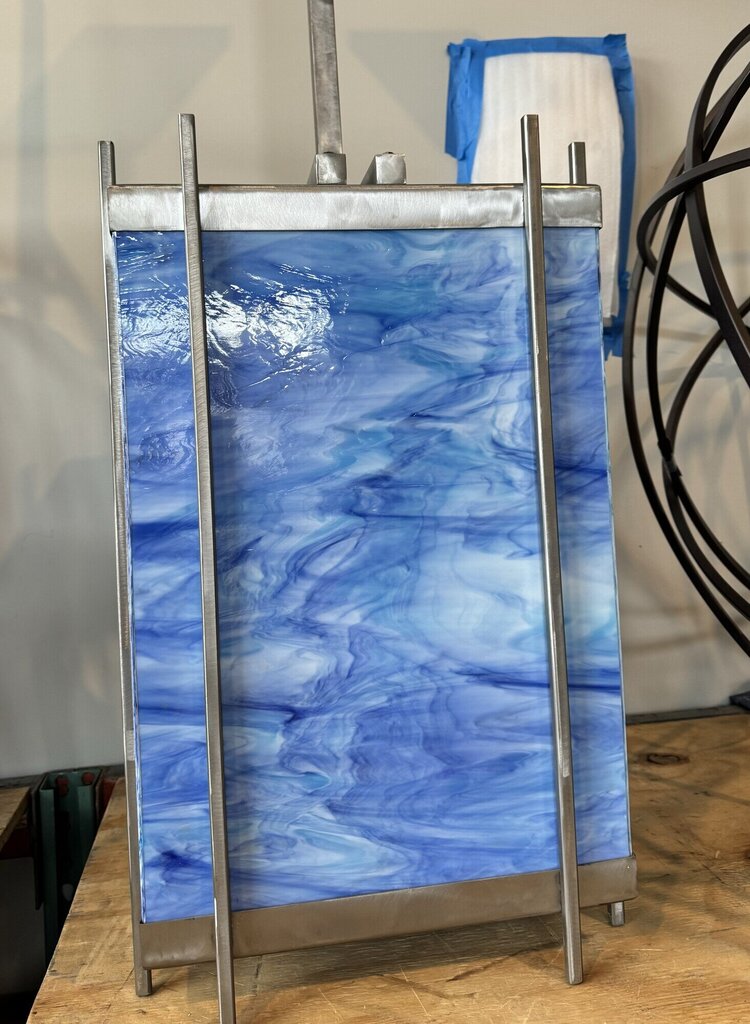 Custom Stained Glass Chandelier