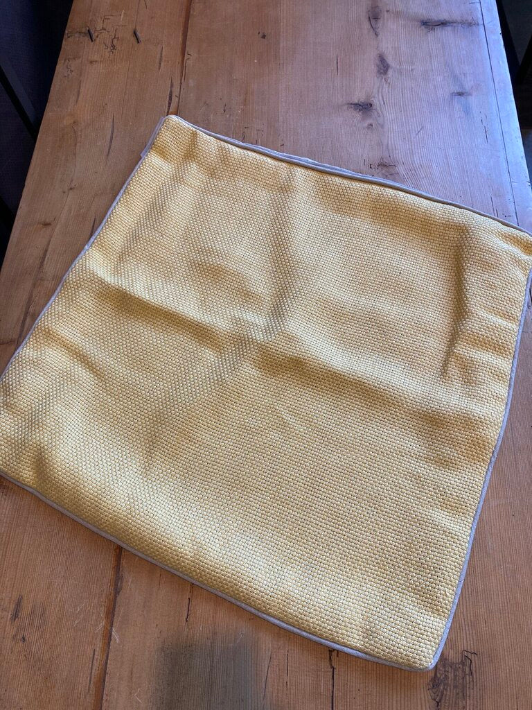 Pottery Barn Yellow Weave Pillow Cover