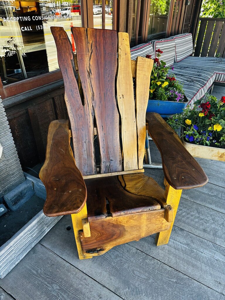 Marin Fair Best Of Show Black Walnut Adirondack Chair By Larry Berger
