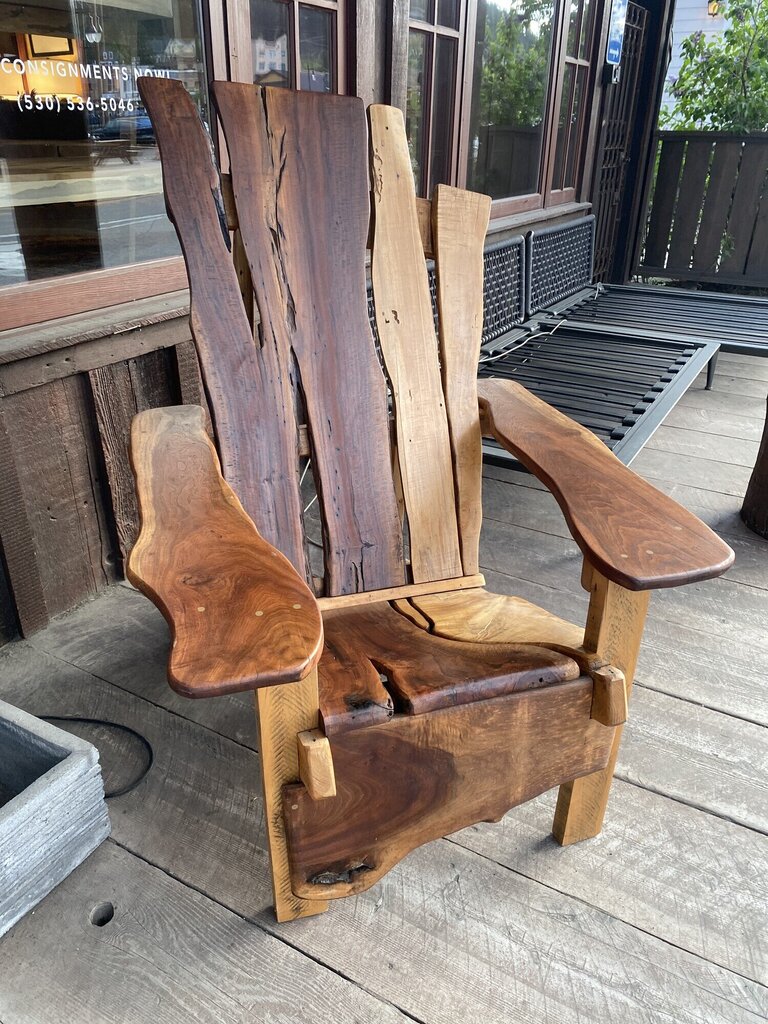 Marin Fair Best Of Show Black Walnut Adirondack Chair By Larry Berger