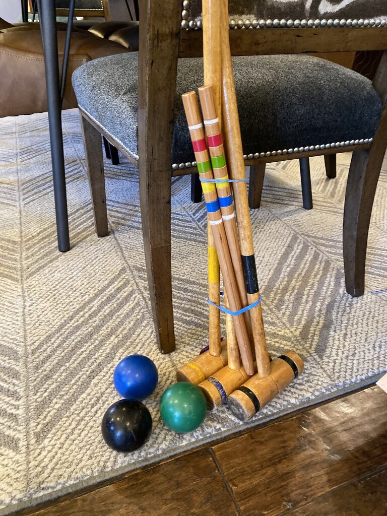 Vintage Croquet Set