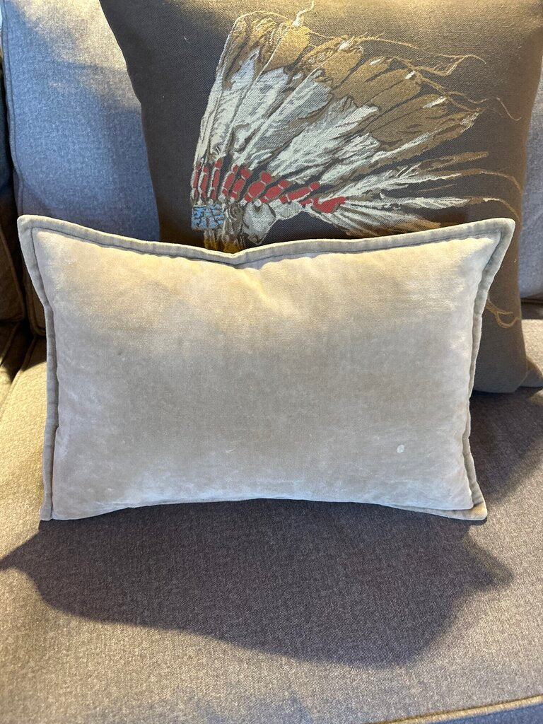 Beige Velvet Bolster
