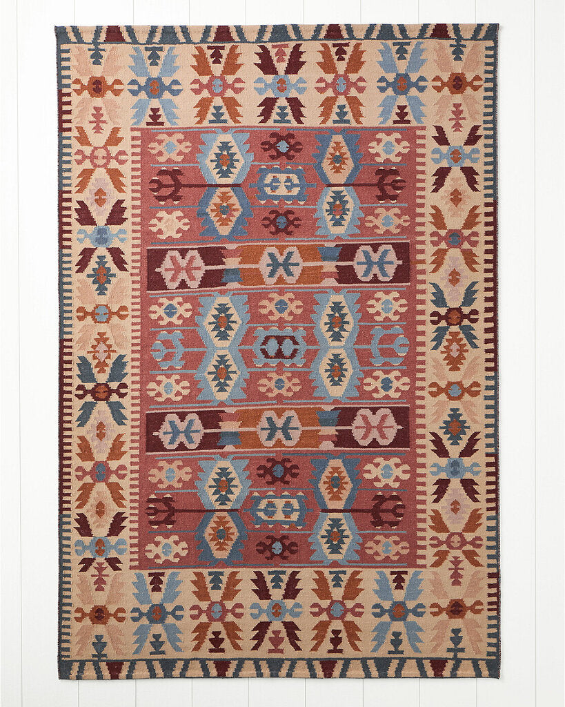 Garnet Hill Pecos Flat-Weave Wool Rug