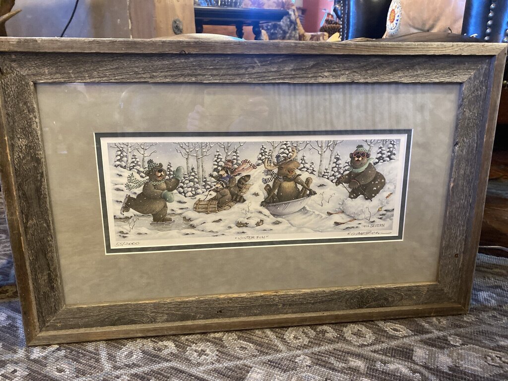 Winter Fun By Jeffrey Severn - Signed And Numbered