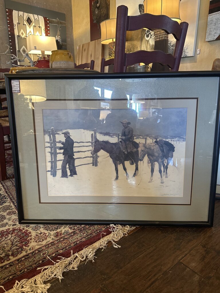 The Fall Of The Cowboy by Frederic Remmington