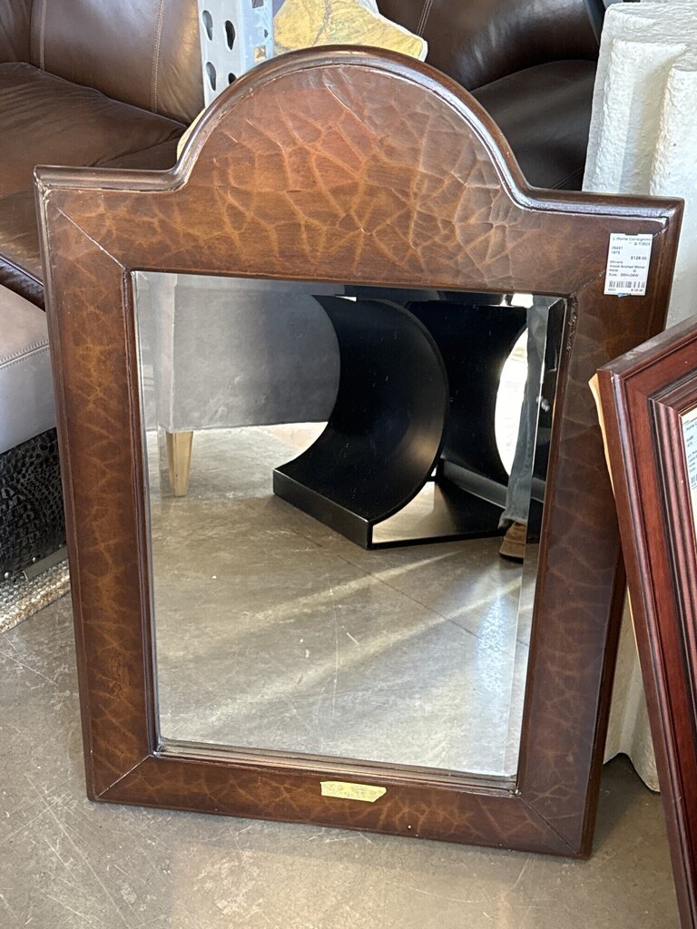 Wood Arched Mirror