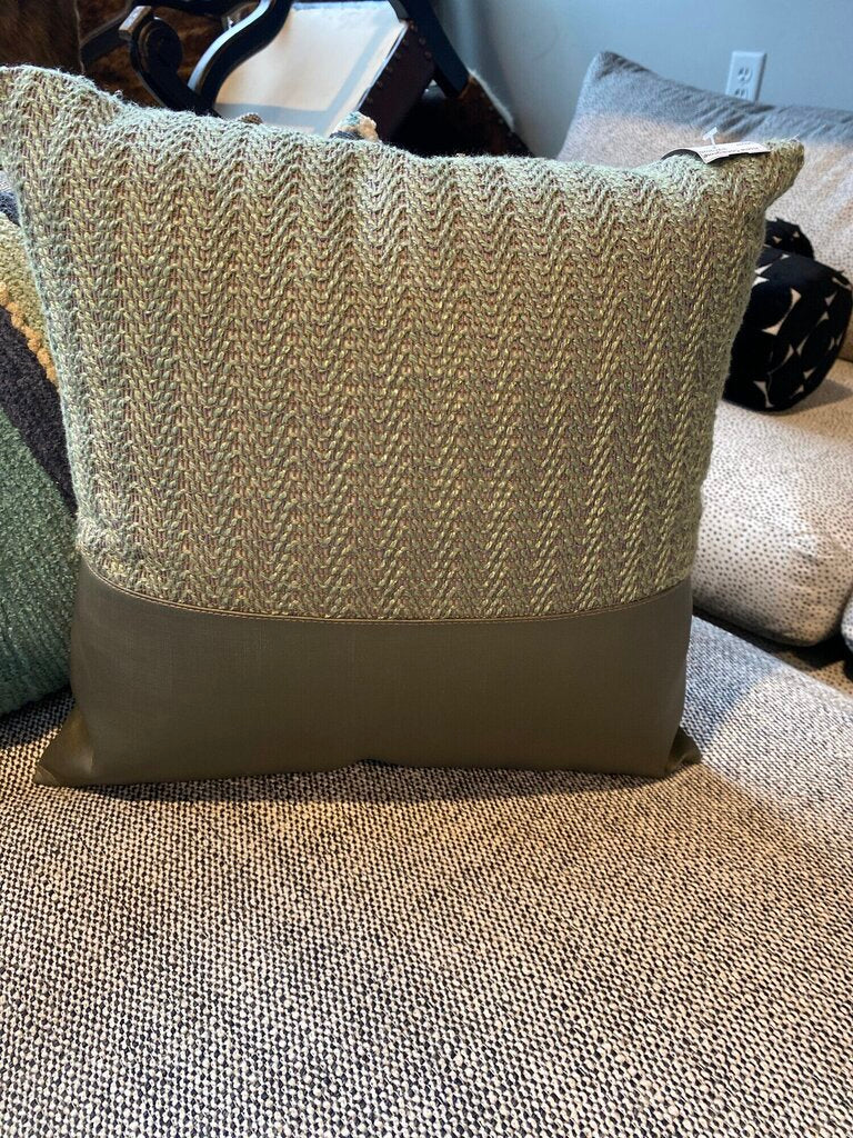 Green/Tan Custom Pillow