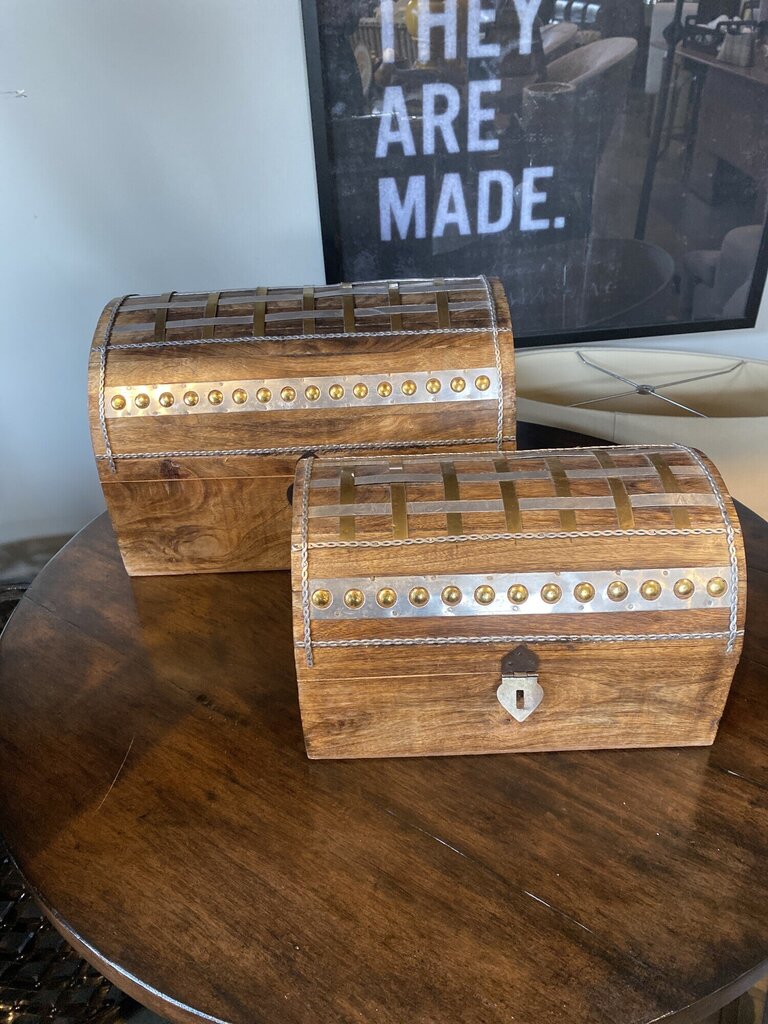 Wood Boxes - Set Of 2