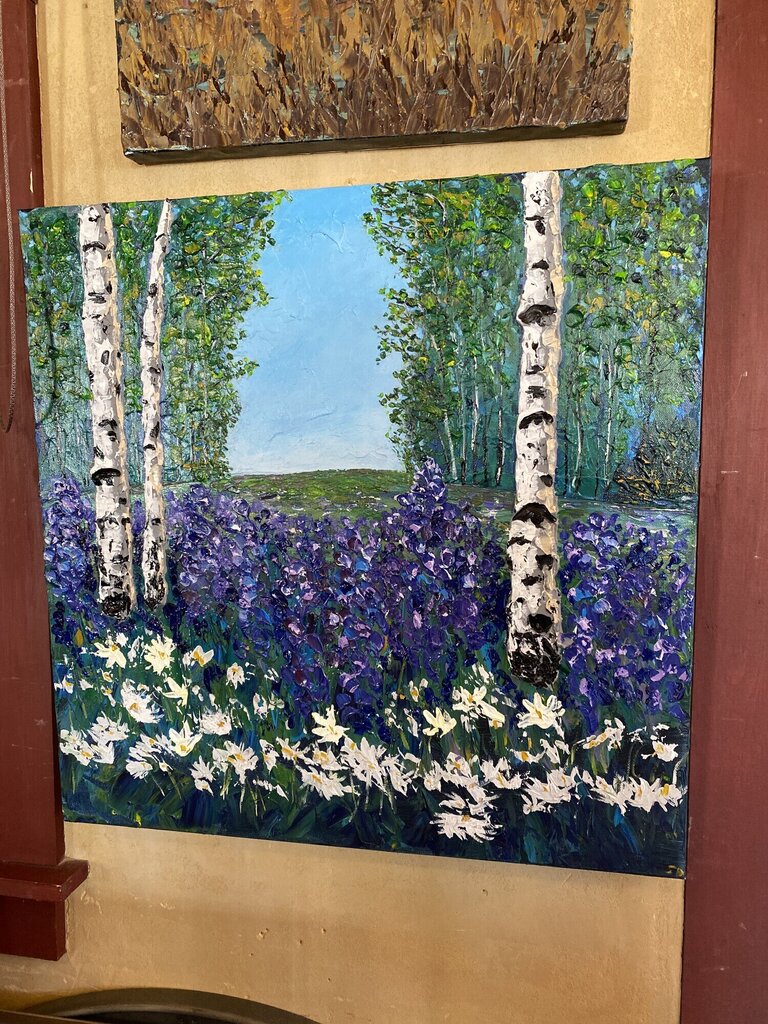 Afternoon Lupines by Local Artist Sandie Davis