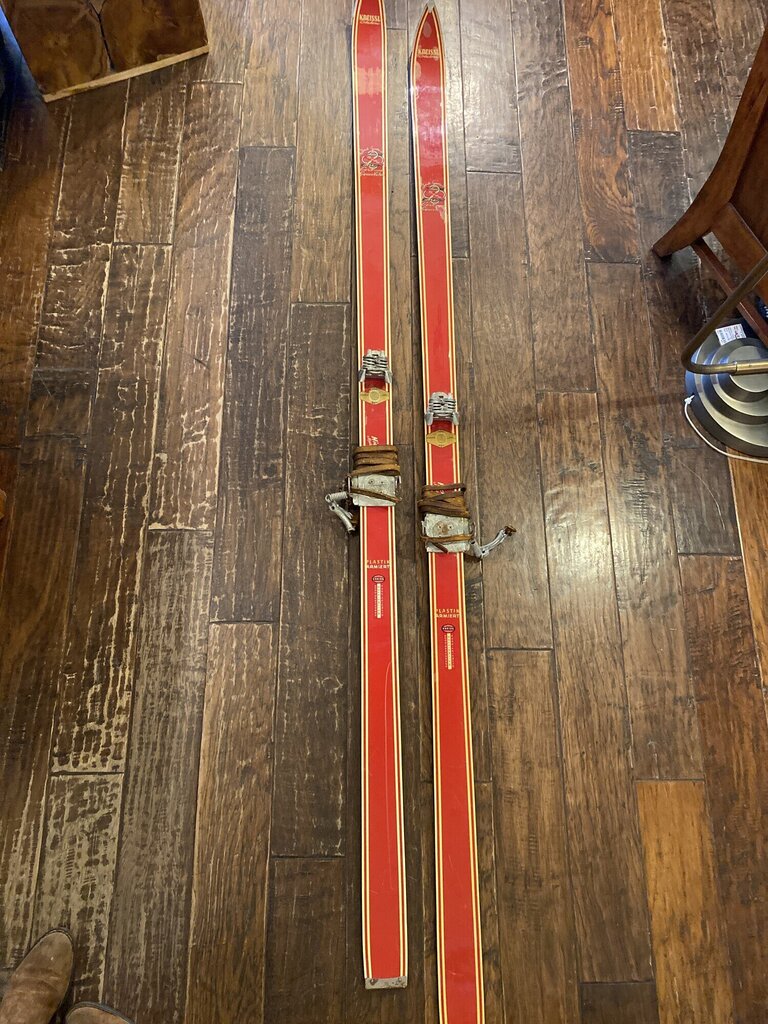 Squaw Valley Cotina Olympic Downhill Combi Skis C1960