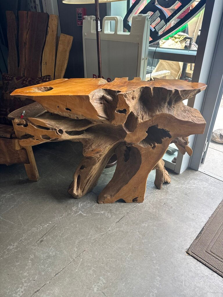 Teak Root Console
