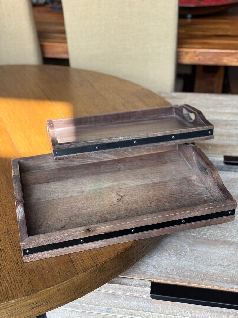 Stacking Wood Trays