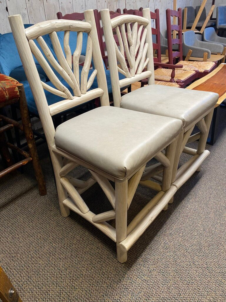 La Lune Rustic Counter Height Bar Stools - Set Of 2