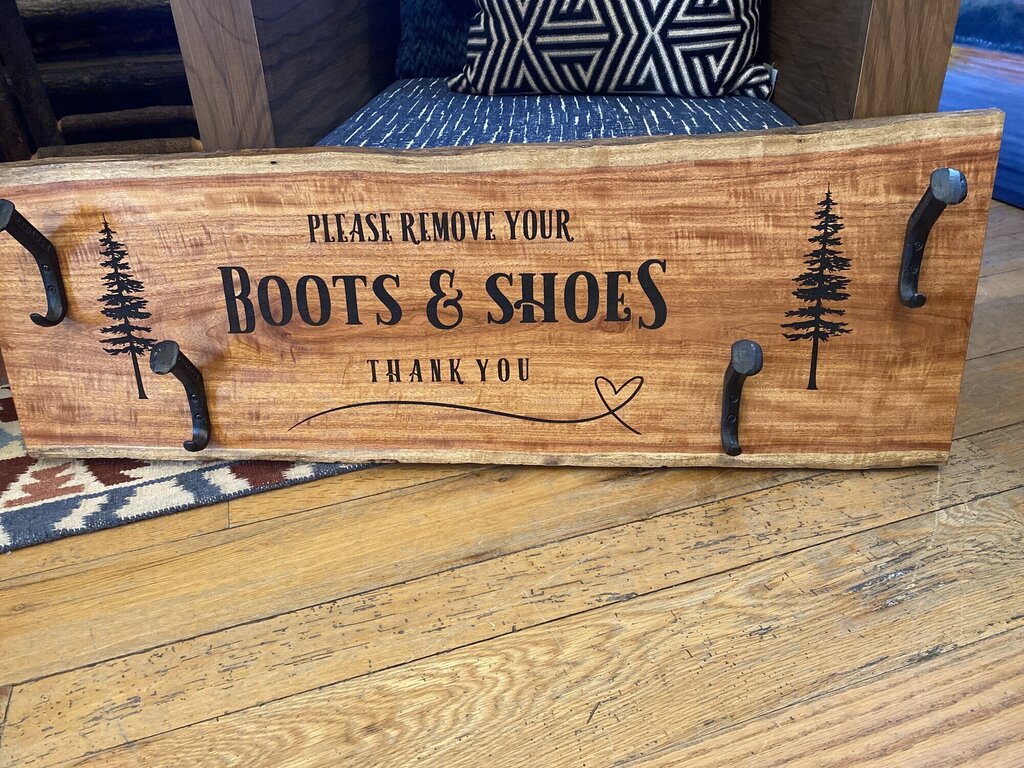 Please Remove Your Boots & Shoes By Rustic Incline