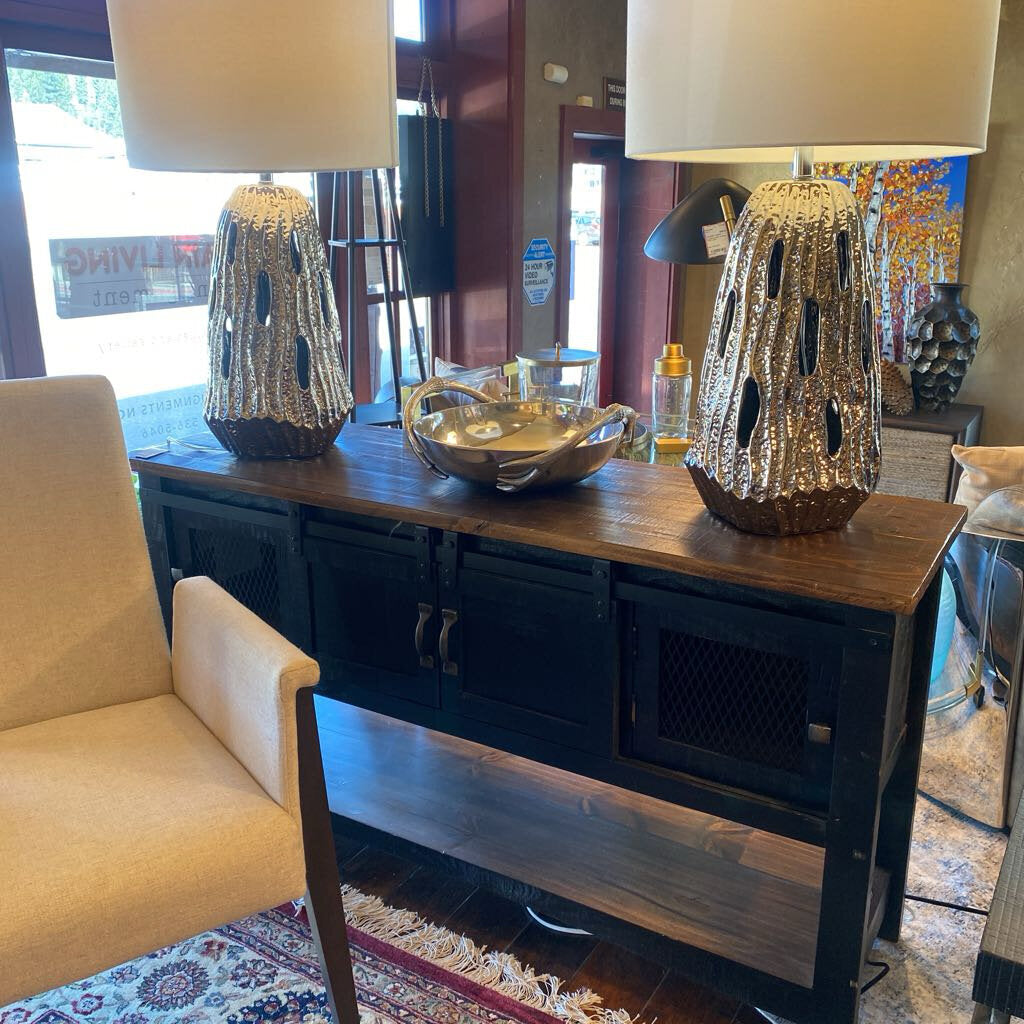 Pueblo Black Sofa Table