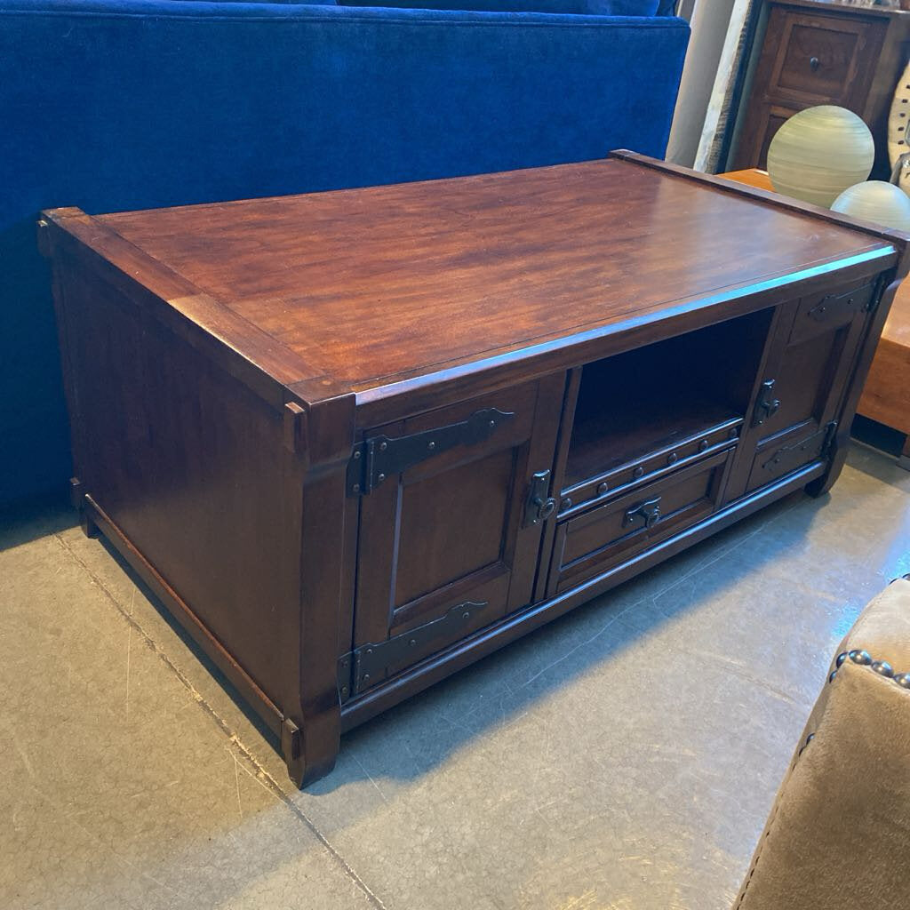Wood Coffee Table With Storage