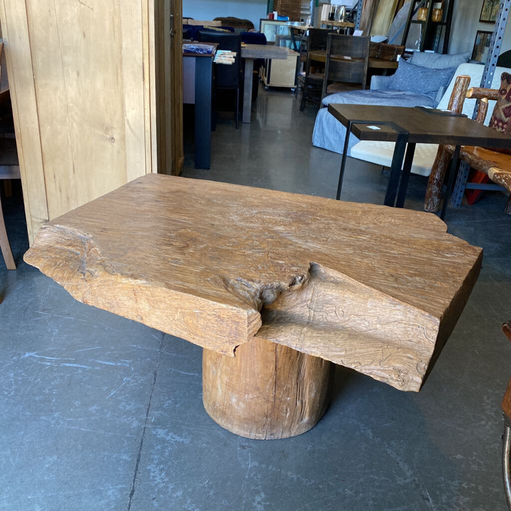 Rustic Live Edge Wood Coffee Table