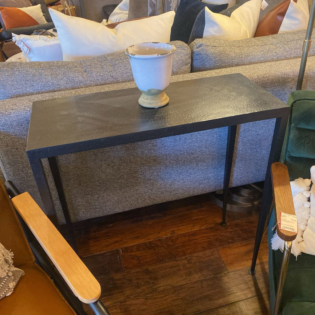 Four Hands Hammered Metal Console Table
