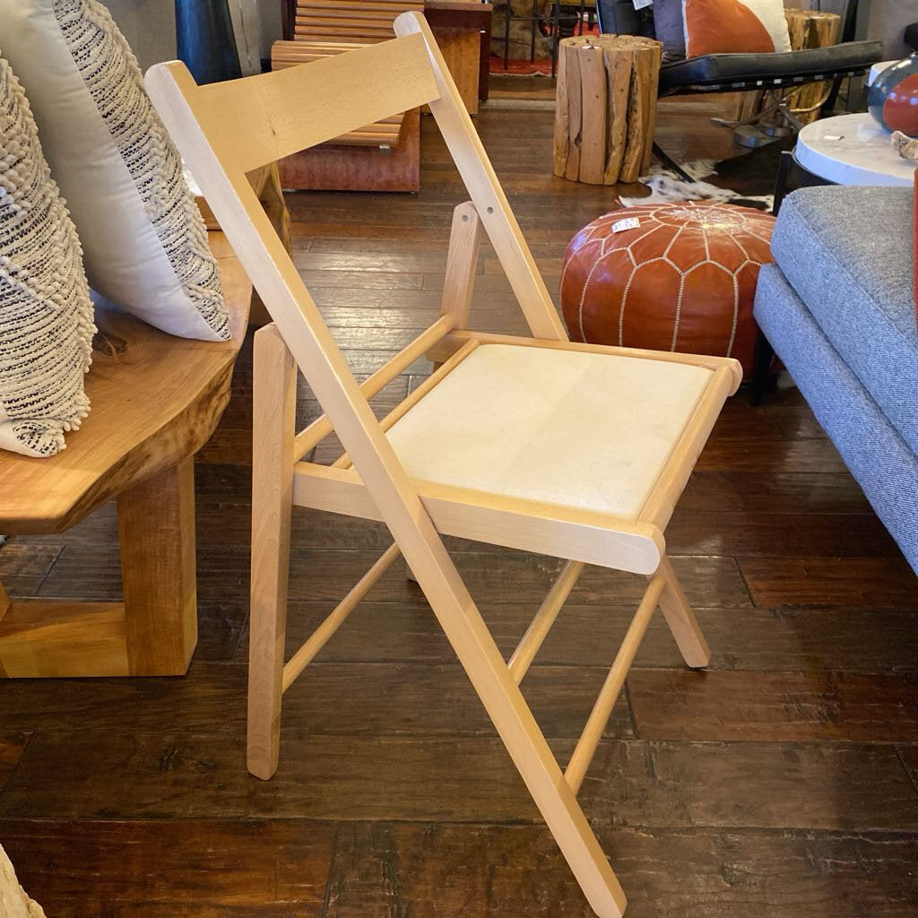 Wood Folding Chairs - Set Of 4