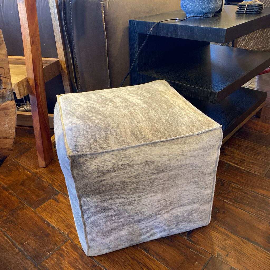 Nathan Anthony Hair On Hide Pouf Ottoman