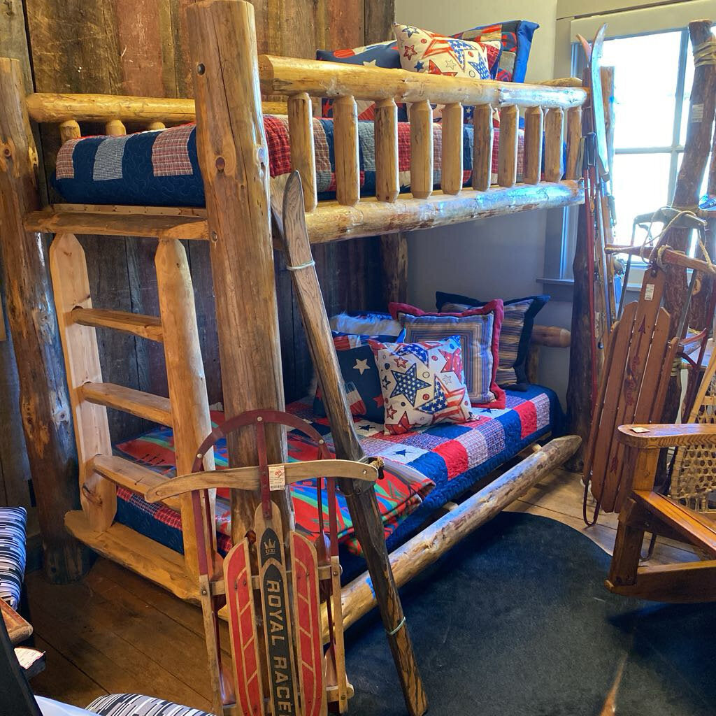 Lodge Pole Pine Twin Over Twin Bunk Bed