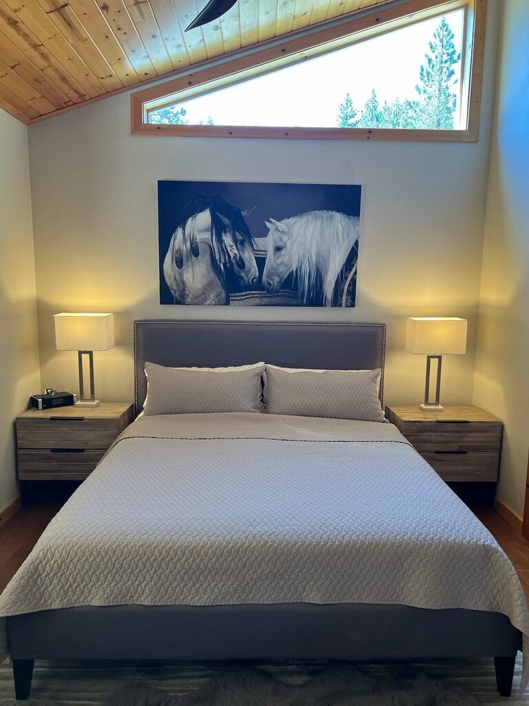 Crate & Barrel Cal King Upholstered Bed
