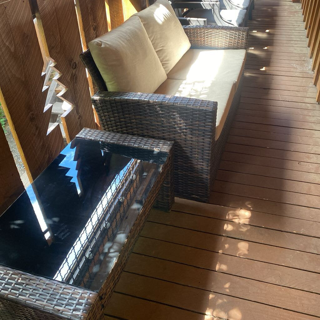 Indoor/Outdoor Wicker Chairs - Set Of 2