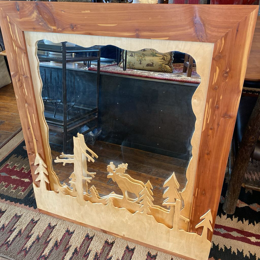 Redwood Deer Mirror