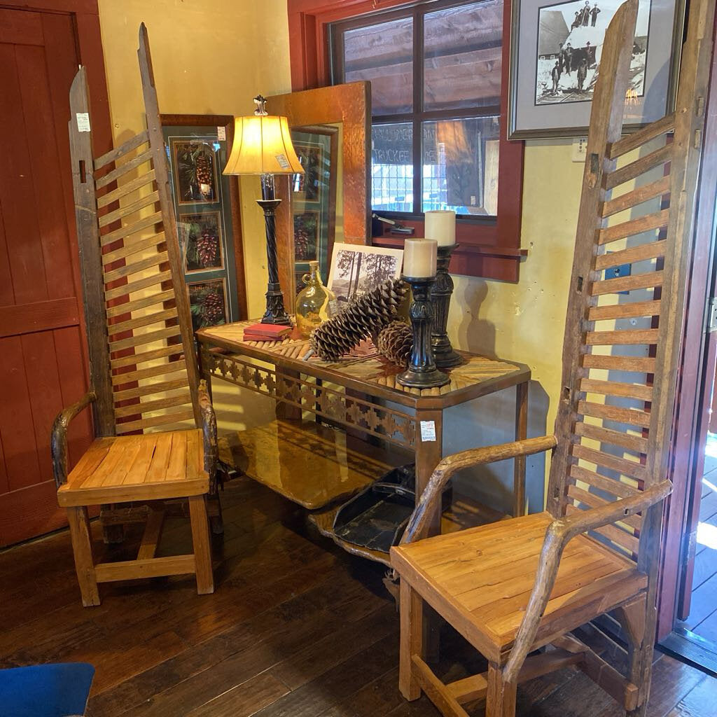 Folk Art Ladder Chairs - Set of 2