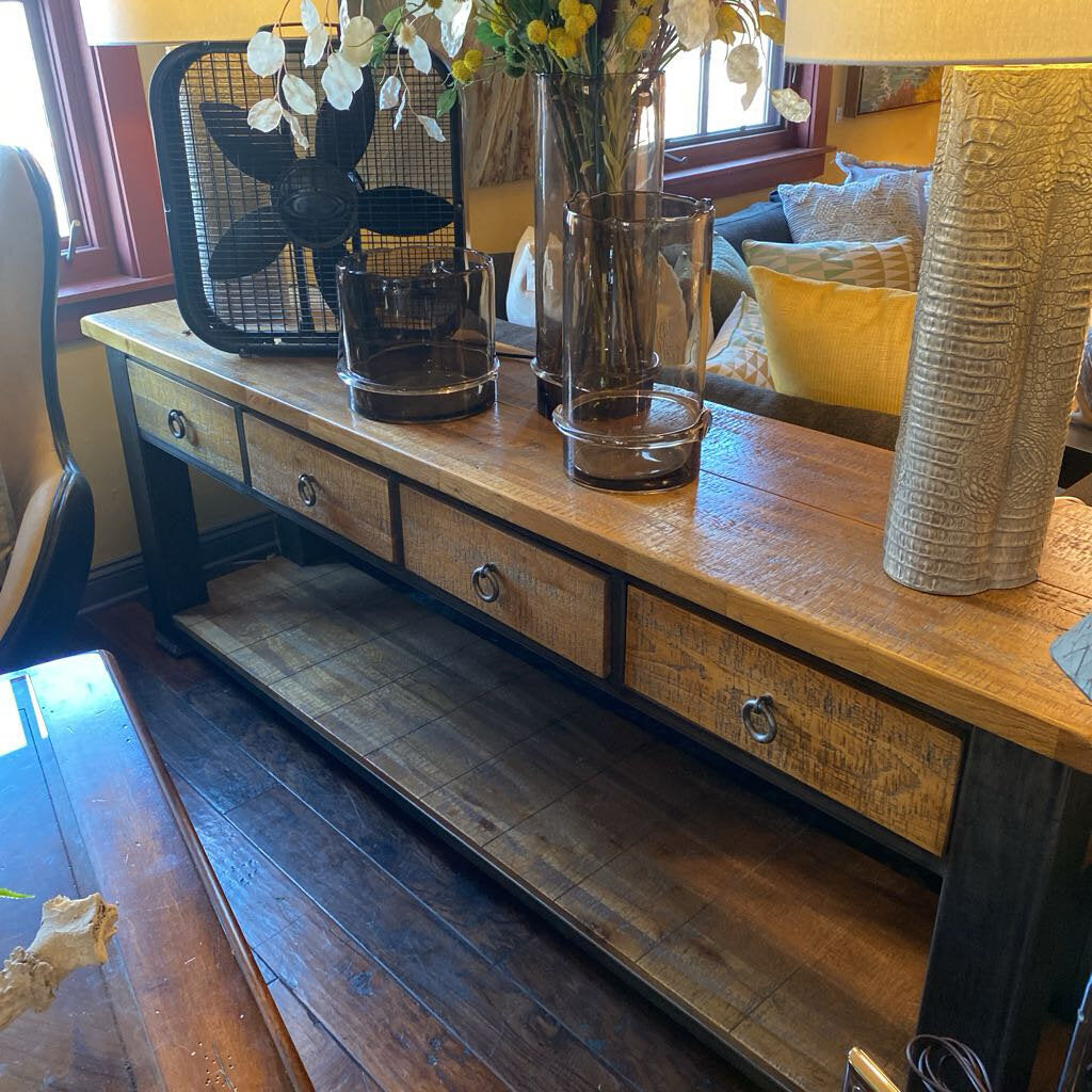 Rustic Wood Console