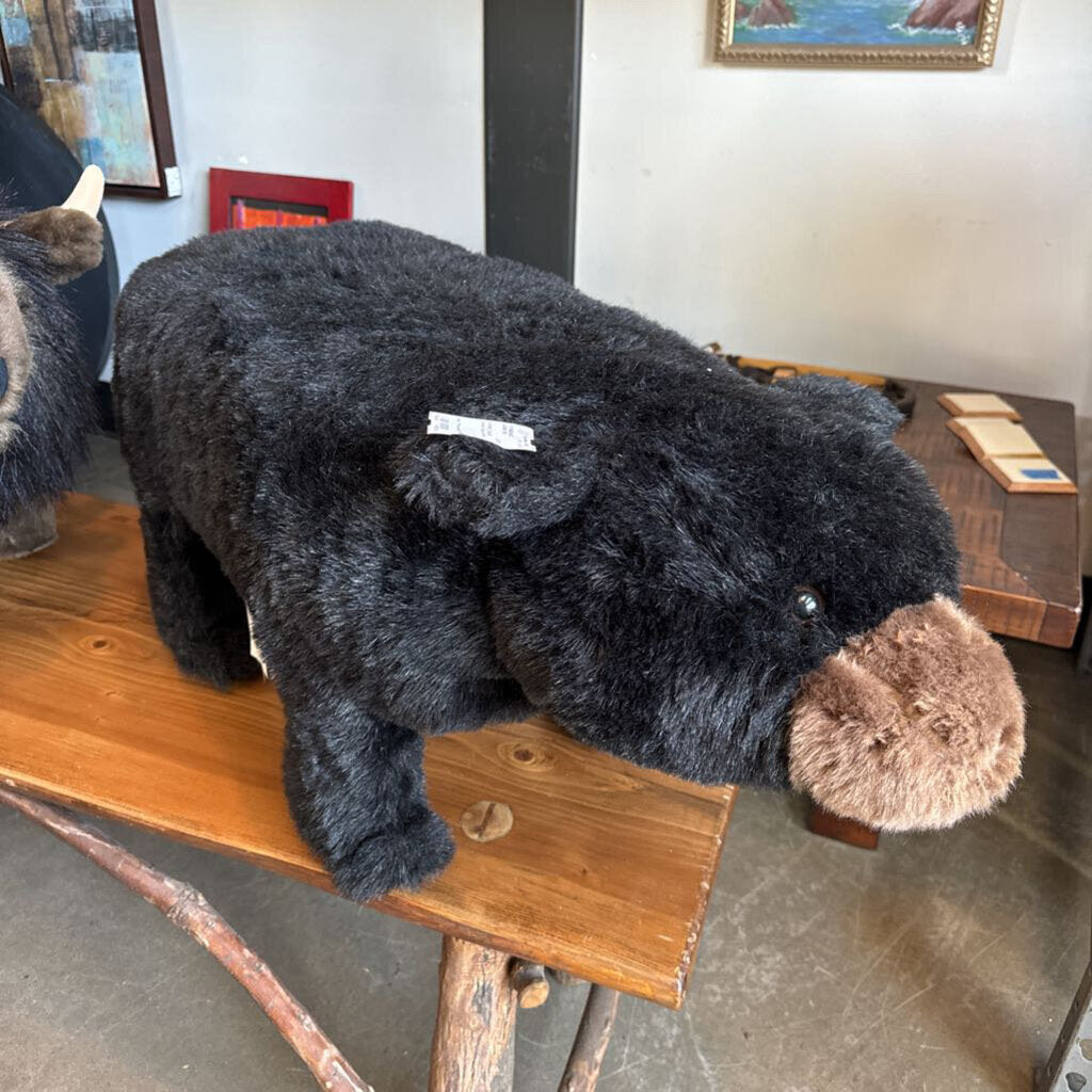 Black Bear Footstool