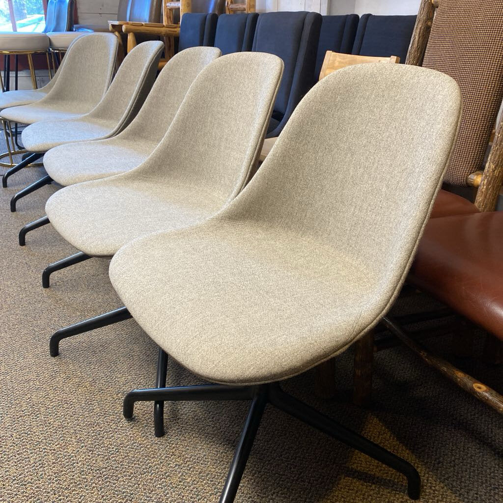 Gray Swivel Dining Or Desk Chair