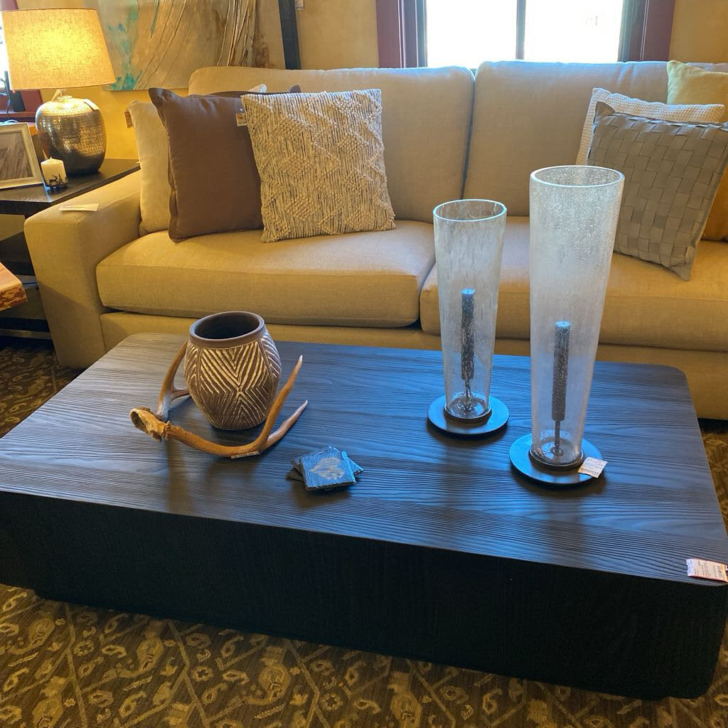 Restoration Hardware Rectangular Plinth Coffee Table