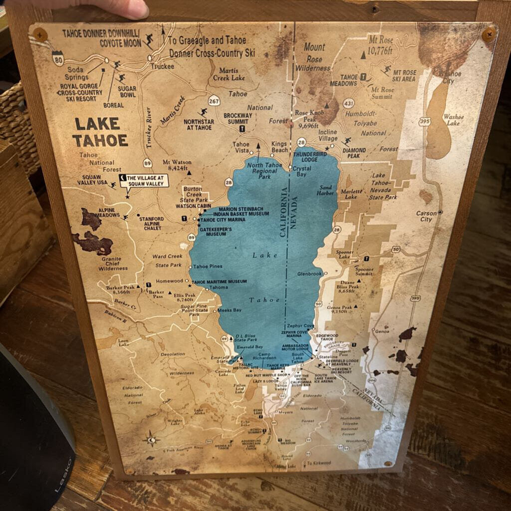 Lake Tahoe Map