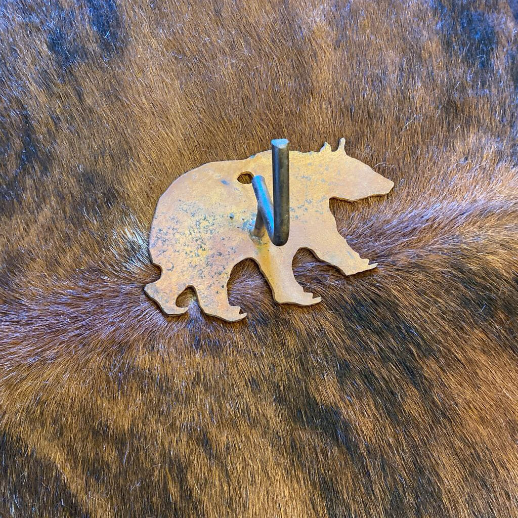 Iron Bear Coat Hook